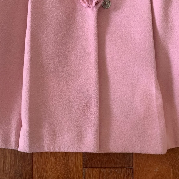 Rothschild Toddler Girls Pink Wool Peacoat Dress Coat 4T - Picture 3 of 5